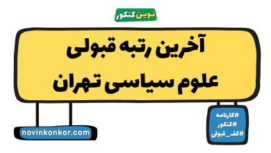 آخرین رتبه قبولی علوم سیاسی تهران
