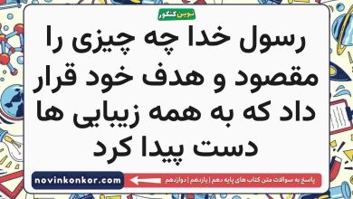 رسول خدا چه چیزی را مقصود و هدف خود قرار داد که به همه زیبایی ها دست پیدا کرد
