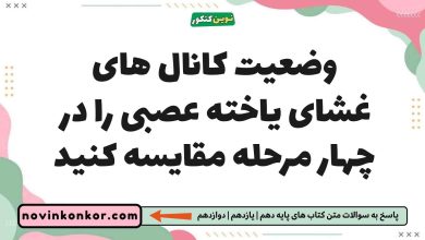 وضعیت کانال های غشای یاخته عصبی را در چهار مرحله مقایسه کنید زیست یازدهم