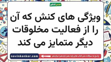 ویژگی های کنش که آن را از فعالیت مخلوقات دیگر متمایز می کند جامعه شناسی دهم