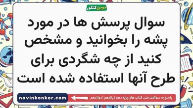 سوال پرسش ها در مورد پشه را بخوانید و مشخص کنید از چه شگردی برای طرح آنها استفاده شده است