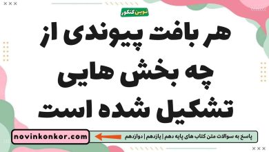 هر بافت پیوندی از چه بخش هایی تشکیل شده است