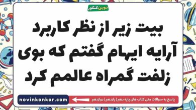 بیت زیر از نظر کاربرد آرایه ایهام گفتم که بوی زلفت گمراه عالمم کرد