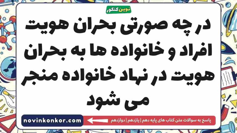 در چه صورتی بحران هویت افراد و خانواده ها به بحران هویت در نهاد خانواده منجر می شود