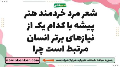 شعر مرد خردمند هنر پیشه با کدام یک از نیازهای برتر انسان مرتبط است چرا
