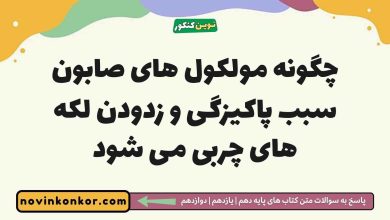 چگونه مولکول های صابون سبب پاکیزگی و زدودن لکه های چربی می شود