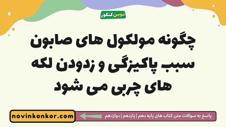 چگونه مولکول های صابون سبب پاکیزگی و زدودن لکه های چربی می شود [پاسخ دقیق]