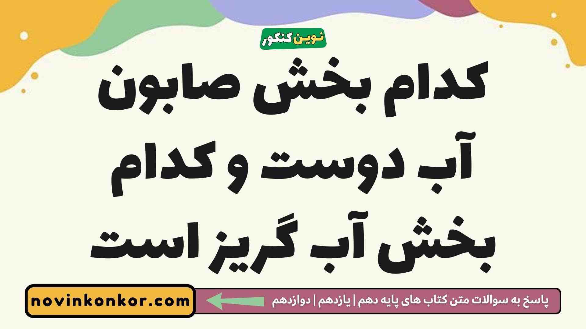 کدام بخش صابون آب دوست و کدام بخش آب گریز است شیمی دوازدهم