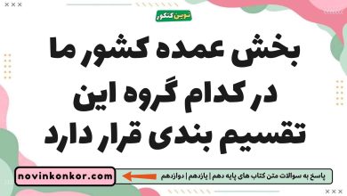 بخش عمده کشور ما در کدام گروه این تقسیم بندی قرار دارد
